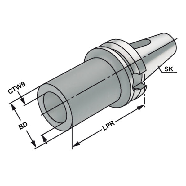 Produktbild Zwischenhülse BT 40-2-50 MAS/BT AD