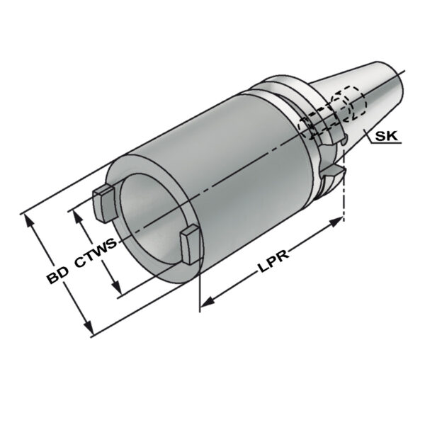 Produktbild Reduzierhülse BT 50 - SK 40 -  70