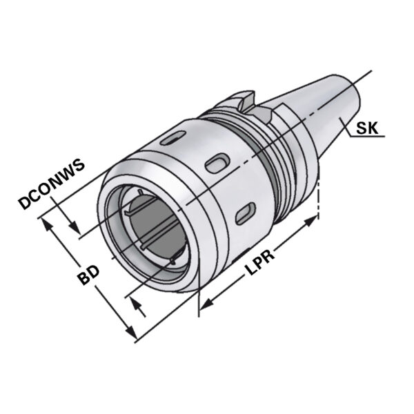 Produktbild Kraftspannfutter BT 50-25-95 MAS-BT AD/B
