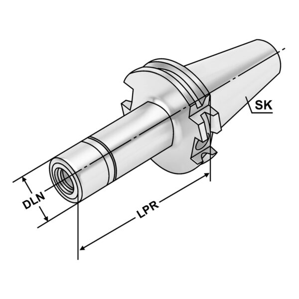 Produktbild Spannfutter SK 50-4/16-165 KPS16 DIN 69871 AD
