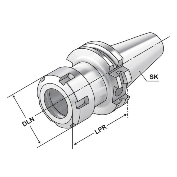 Produktbild Spannfutter SK 40-3/26-160 ER40 | SK-DC | AD/AF