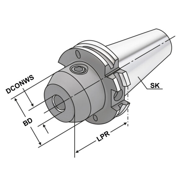 Produktbild Fräseraufnahmen SK 40-20-100