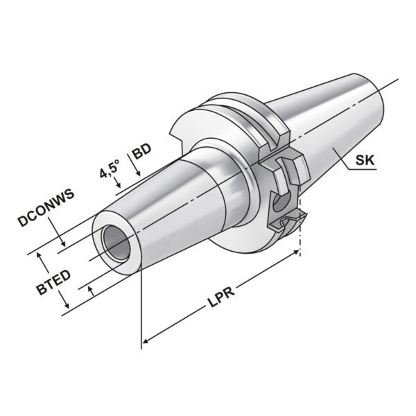 Produktbild Schrumpffutter SK 40-18-80 | SK-DC | AD/AF