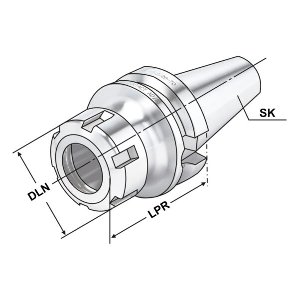 Produktbild Spannfutter BT 30-1/10-70 ER16 MAS/BT