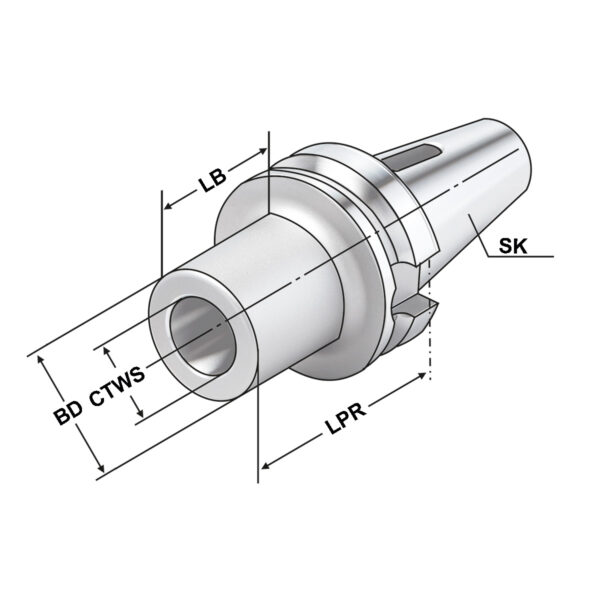 Produktbild Zwischenhülse BT 30-2-60  MAS/BT