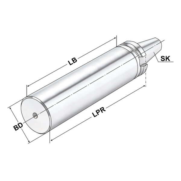 Produktbild Bohrstangenrohling BT 30-40,5-160 MAS/BT