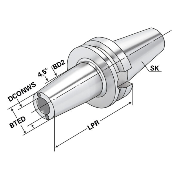 Produktbild Schrumpffutter BT 40-08-90-K MAS-BT