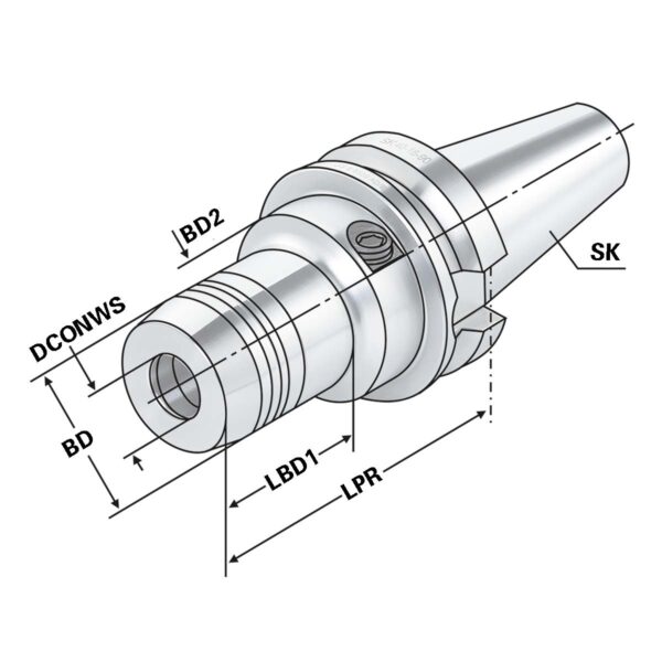 Produktbild Hydro-Dehnspannfutter BT 40-12-90