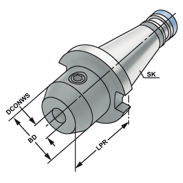 Produktbild Fräseraufnahme SK 30-14-50  DIN 2080
