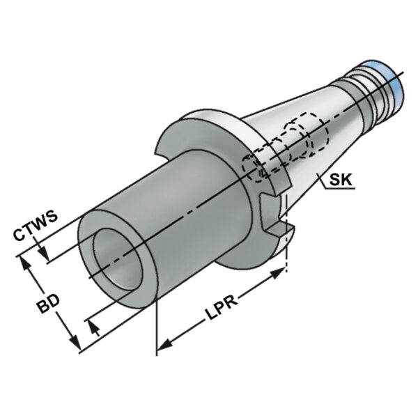 Produktbild Fräserhülse SK 40-2-50 DIN 2080