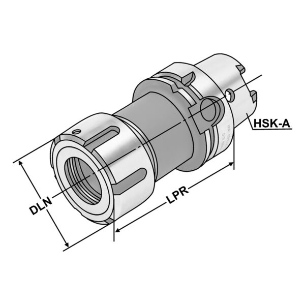 Produktbild Spannfutter HSK 100-2/25-120 OZ25 DIN 69893-A