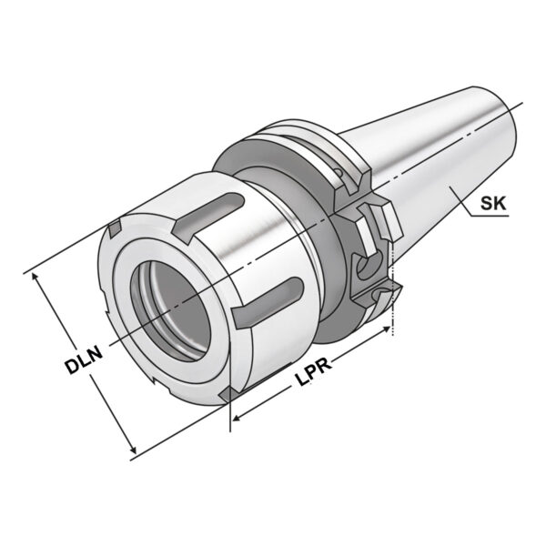Produktbild Spannfutter SK 30-2/16-60 DIN 69871 AD