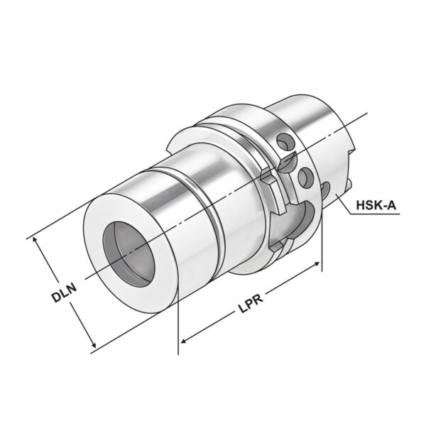 Produktbild Präz.-Spannfutter HSK 50-2/20-80 ER32 DIN 69893-A