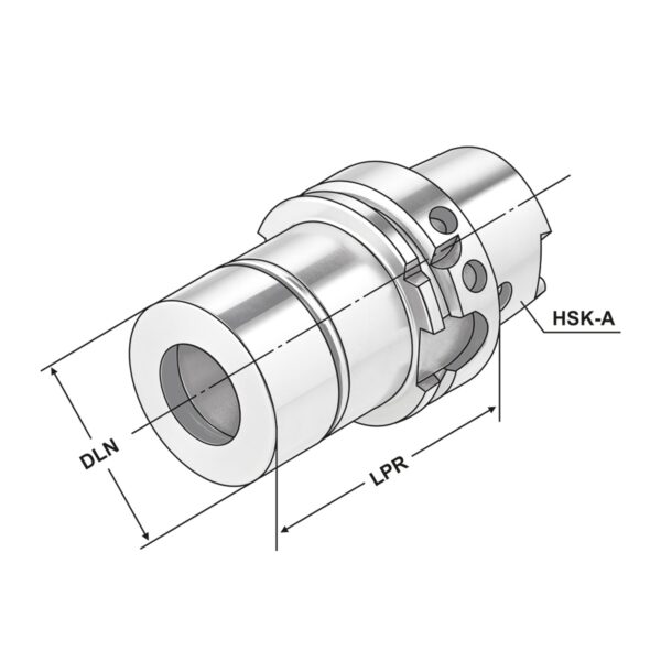 Produktbild Präz.-Spannfutter HSK 63-2/20-100 ER32 DIN 69893-A