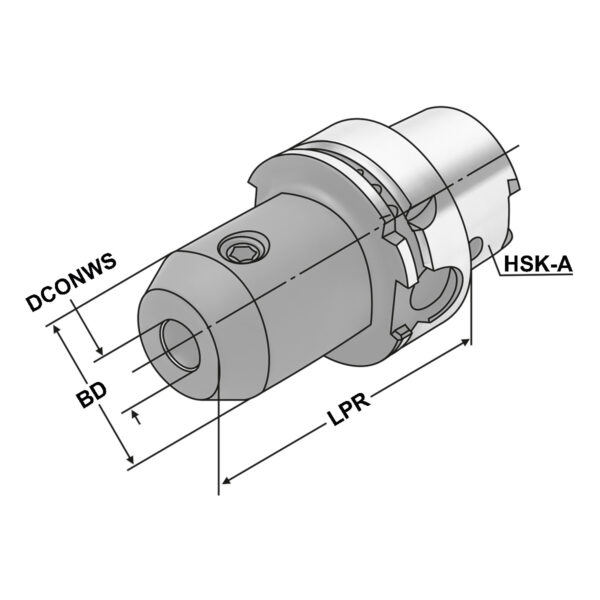 Produktbild Fräseraufnahme HSK 100-25-100 DIN 69893-A