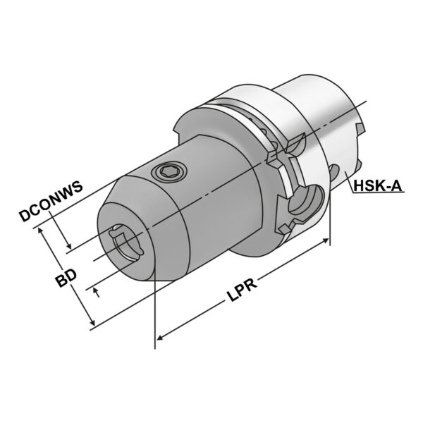 Produktbild Fräseraufnahme HSK 100-25-160-K DIN 69893-A