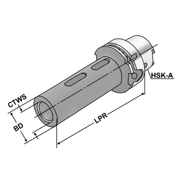 Produktbild Zwischenhülse HSK 63-3-140 DIN 69893-A