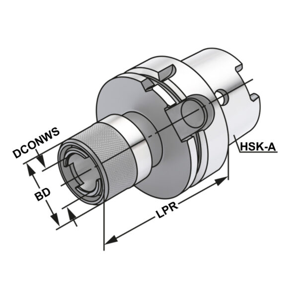 Produktbild Gewindeschneidfutter HSK 100 M14-M36 69893-A