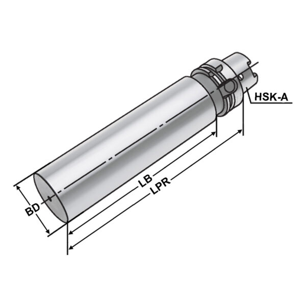 Produktbild Bohrstangenrohling HSK 40-40,5-160