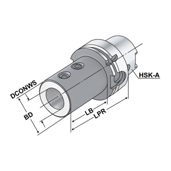 Produktbild Bohrerhalter HSK 63-40-105  DIN 69893-A