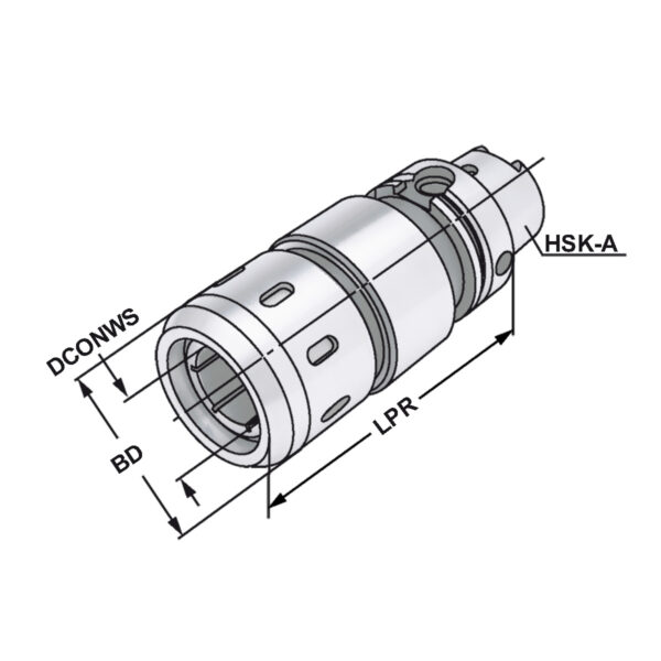 Produktbild Kraftspannfutter HSK-A 63-20-95 DIN 69893-1