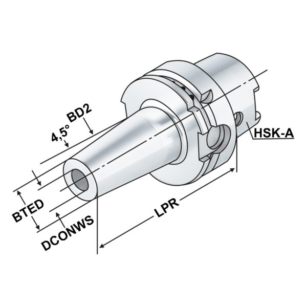 Produktbild Schrumpffutter HSK 63-18-200 DIN 69893-A