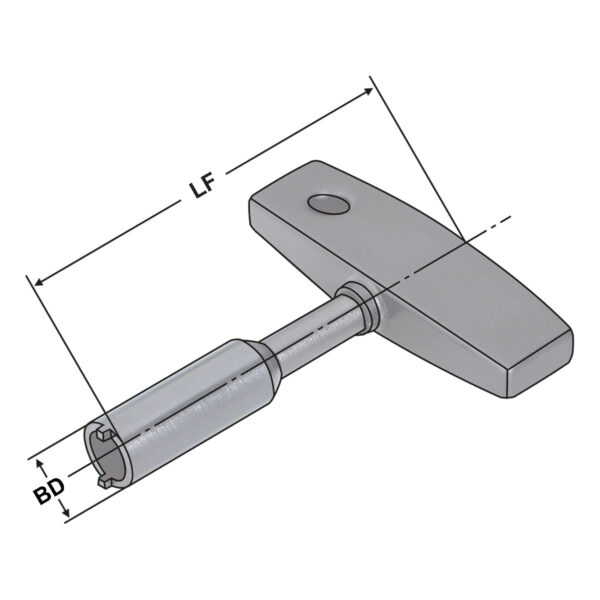 Produktbild Schlüssel HSK 63 für Kühlmittelübergabeeinheit