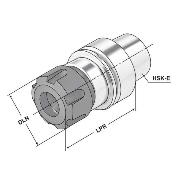 Produktbild Spannfutter HSK 40-2/20-100 ER32 DIN69893-E
