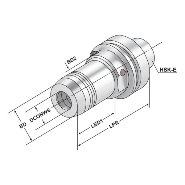 Produktbild Hydro-Dehnspannfutter HSK 40-12-90 DIN 69893-E