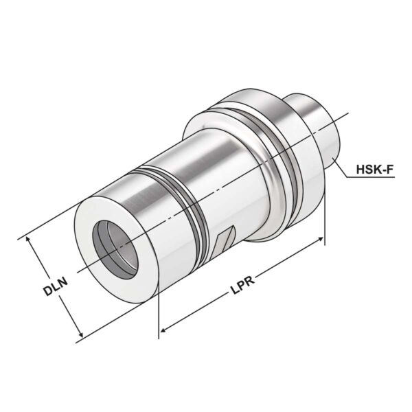 Produktbild Präz.-Spannfutter HSK 63-2/20-100 ER32 DIN 69893-F