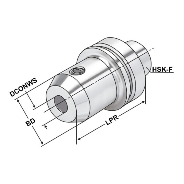 Produktbild Fräseraufnahmen HSK 63-25-110 DIN 69893-F