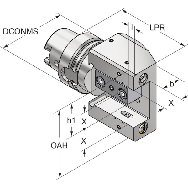 Produktbild Multi-Drehhalter HSK 63-20-112 mit IK