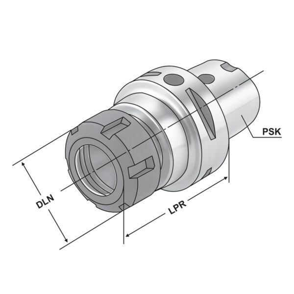 Produktbild Spannfutter  PSK 63-2/20-130 ER32 ISO 26623