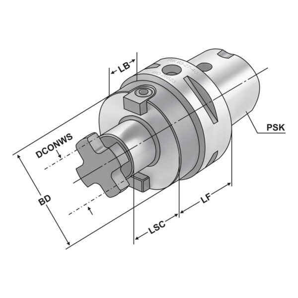 Produktbild Quernut-Aufsteckfräserdorn PSK 50-32-40 26623