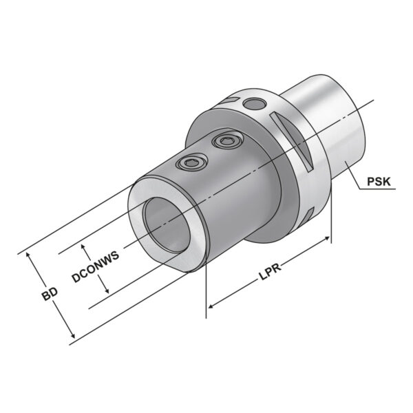 Produktbild Bohrerhalter PSK 63-25-70 ISO 26623