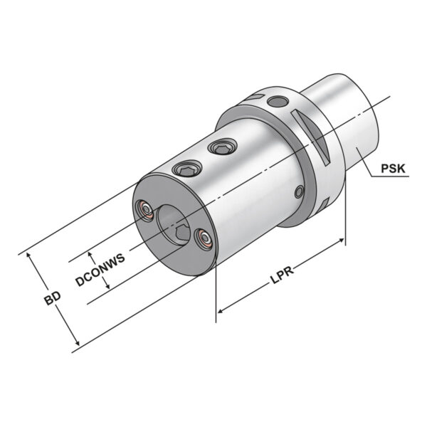 Produktbild Bohrstangenhalter  PSK 63-16-80 ISO 26623