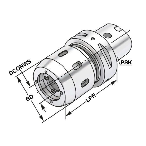 Produktbild Kraftspannfutter PSK 63-32-85  ISO 26623