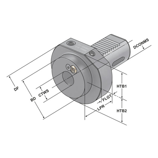 Produktbild MK-Bohrerhalter F1-50xMK4 DIN 69880