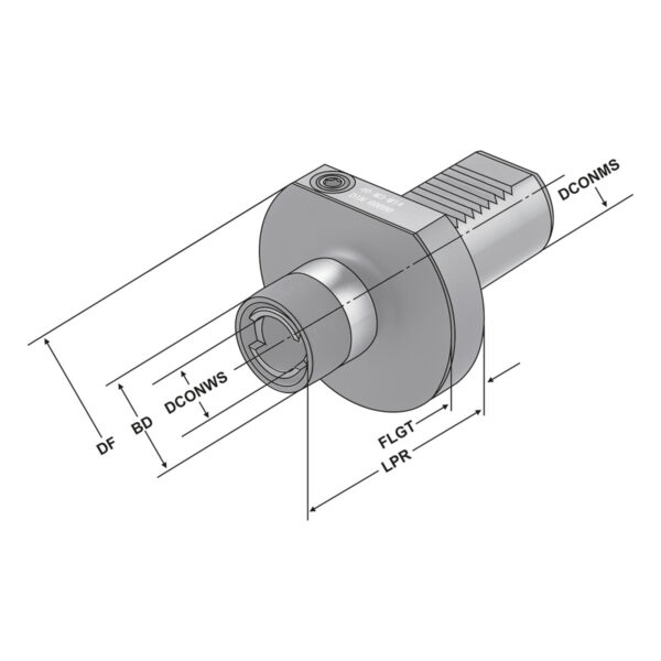 Produktbild Gewindeschneidfutter 30xM3-M14 DIN69880