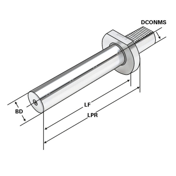 Produktbild Kontrolldorn VDI 40-40-200 DIN 69880 (ISO 10889)