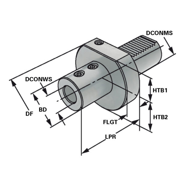 Produktbild Halter für Wendeplattenbohrer  E1-30x25  DIN 69880