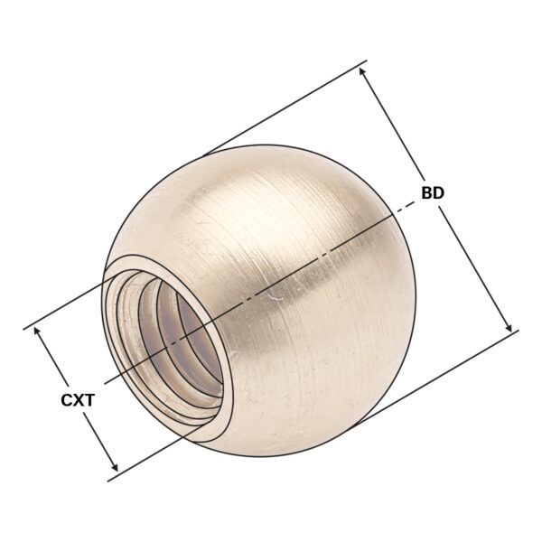 Produktbild Kugelspritzdüse (Messing) 14 mm