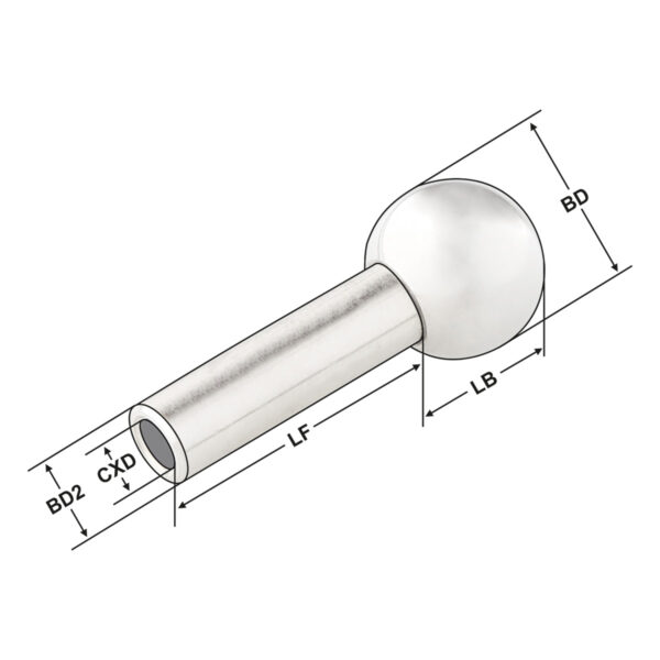 Produktbild Kugel mit Düse  Ø 12 mm - 10,5 - 4 - 10