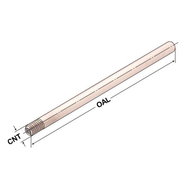 Produktbild Kühlmittelrohr 100mm M5 Gewinde
