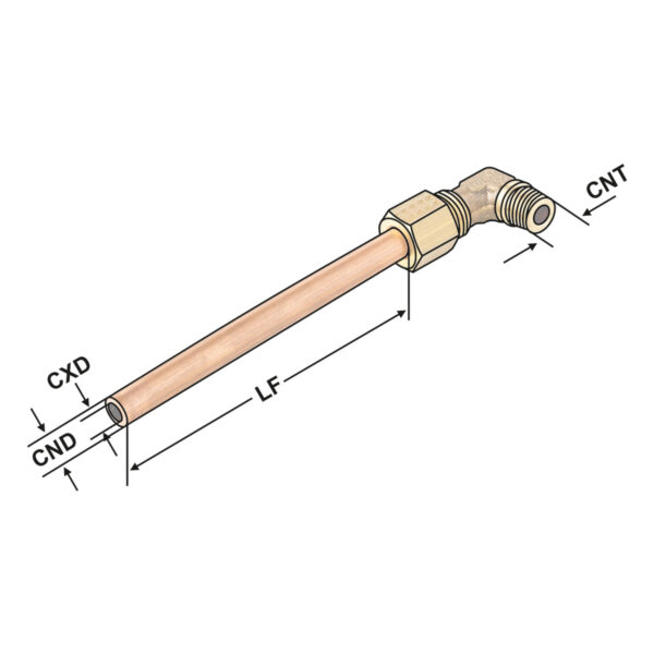 Produktbild Kühlmittelrohr incl.1/8" Adapter für VDI-Werkzeuge