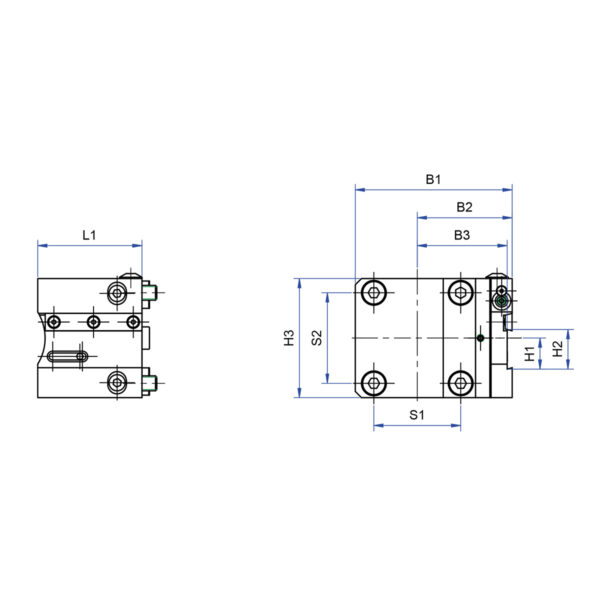 Produktbild Abstechhalter Vorkopf höhenverstellbar BMT65