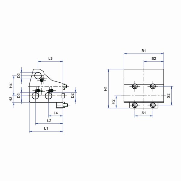 Produktbild Zylinderschaftaufnahme 6x Spann-Ø25mm BMT65