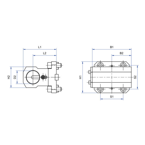 Produktbild Zylinderschaftaufnahme BMT65