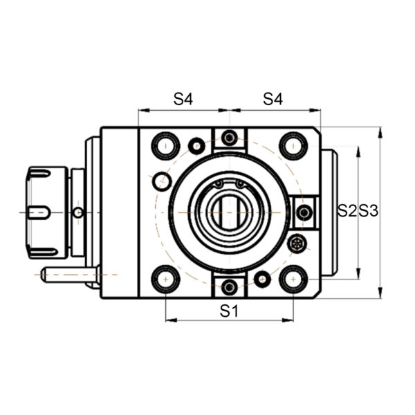 Produktbild Radial- Bohr- u. Fräskopf BMT65 IK