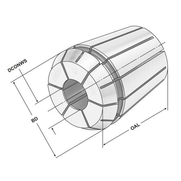 Produktbild Präzisionsspannzangen ER32 | 470EPP | Ø 18,0